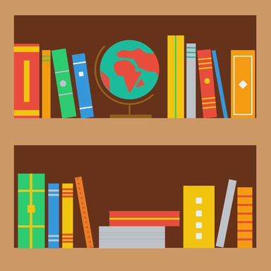 Book Shelf Illustration