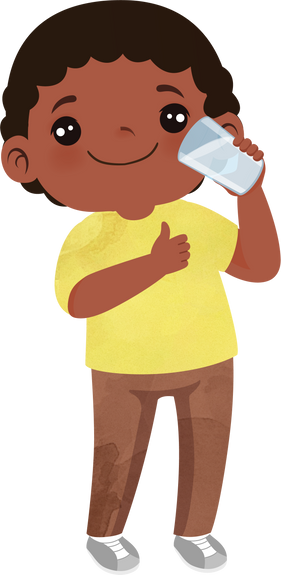 Boy Drinking Water